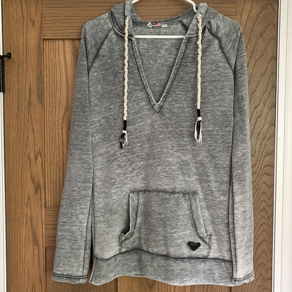 Roxy Tops - Roxy V neck hooded sweatshirt